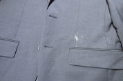 Calvin Klein Mens Slim fit Suit Jacket Blazer 38 R Dark Grey Solid Stretch Wool