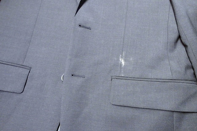Calvin Klein Mens Slim fit Suit Jacket Blazer 38 R Dark Grey Solid Stretch Wool