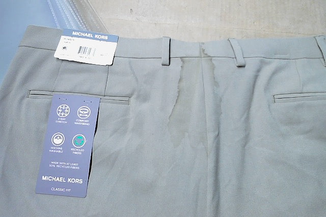 Michael Kors Mens Classic fit Dress Pants 38 / 32 Beige Solid