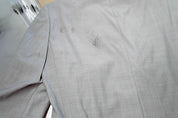 Calvin Klein Mens Slim fit Suit Jacket Blazer 40 L Light Grey Solid Stretch Wool