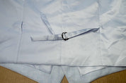 Bar Iii Mens Slim fit Button-Up Suit Vest Medium Light Blue Solid Linen