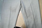 Calvin Klein Mens Slim fit Dress Pants 34 / 30 Light Grey Solid Stretch Wool