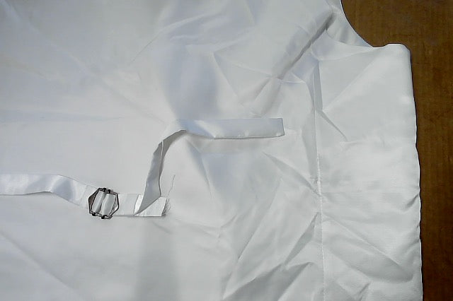 Tommy Hilfiger Mens Modern fit Button-Up Suit Vest Large White Solid Stretch