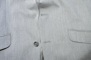 Kenneth Cole Mens Slim fit Suit Jacket Blazer 40 L Grey Solid Stretch