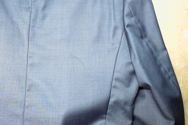 Calvin Klein Mens Slim fit Suit Jacket Blazer 46 L Navy Blue Solid Stretch