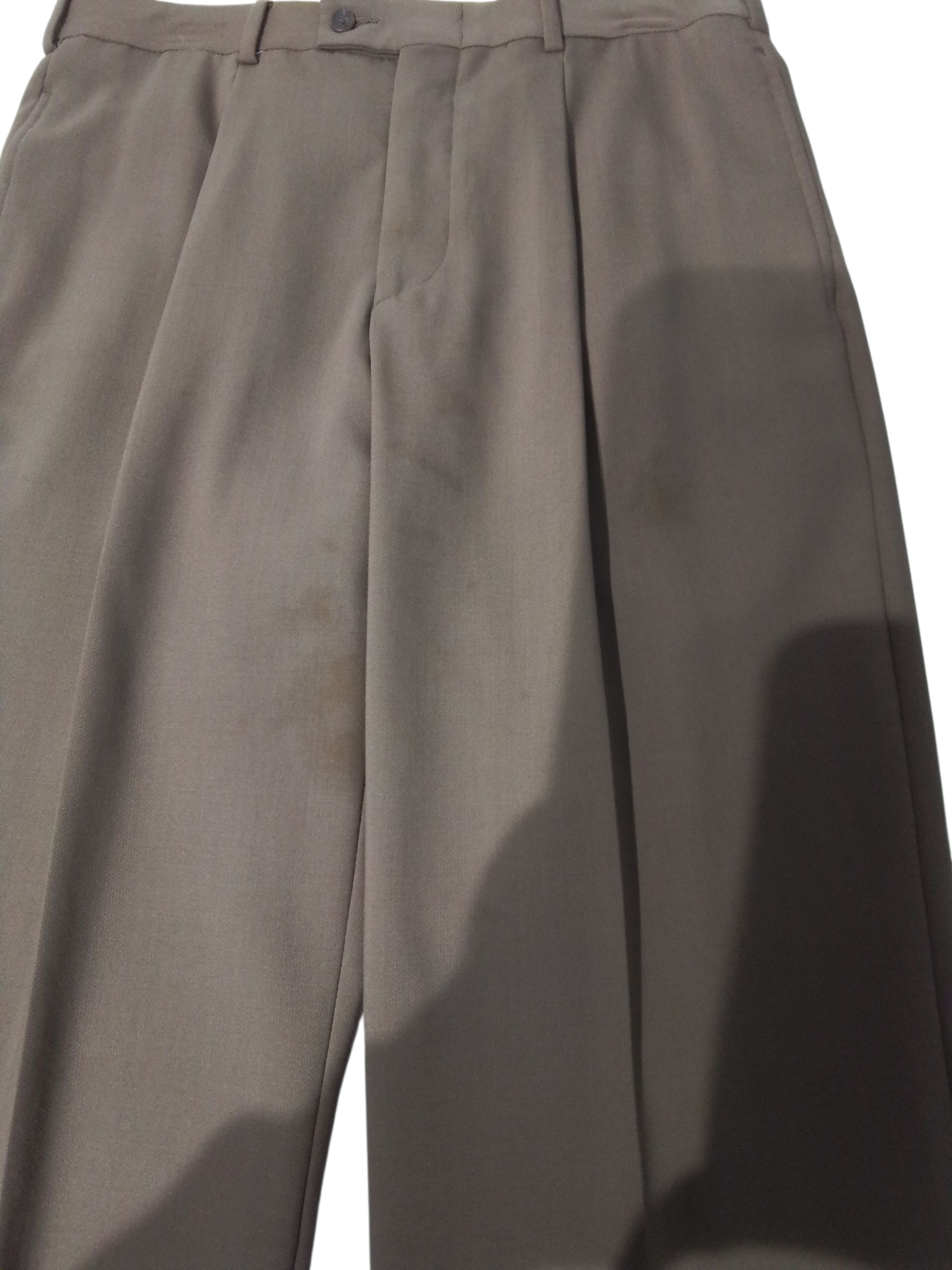 J. Ferrar Mens Classic fit Dress Pants 35 / 32 Brown Solid