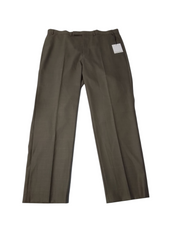 Calvin Klein Mens Slim fit Dress Pants 40 / 32 Brown Check