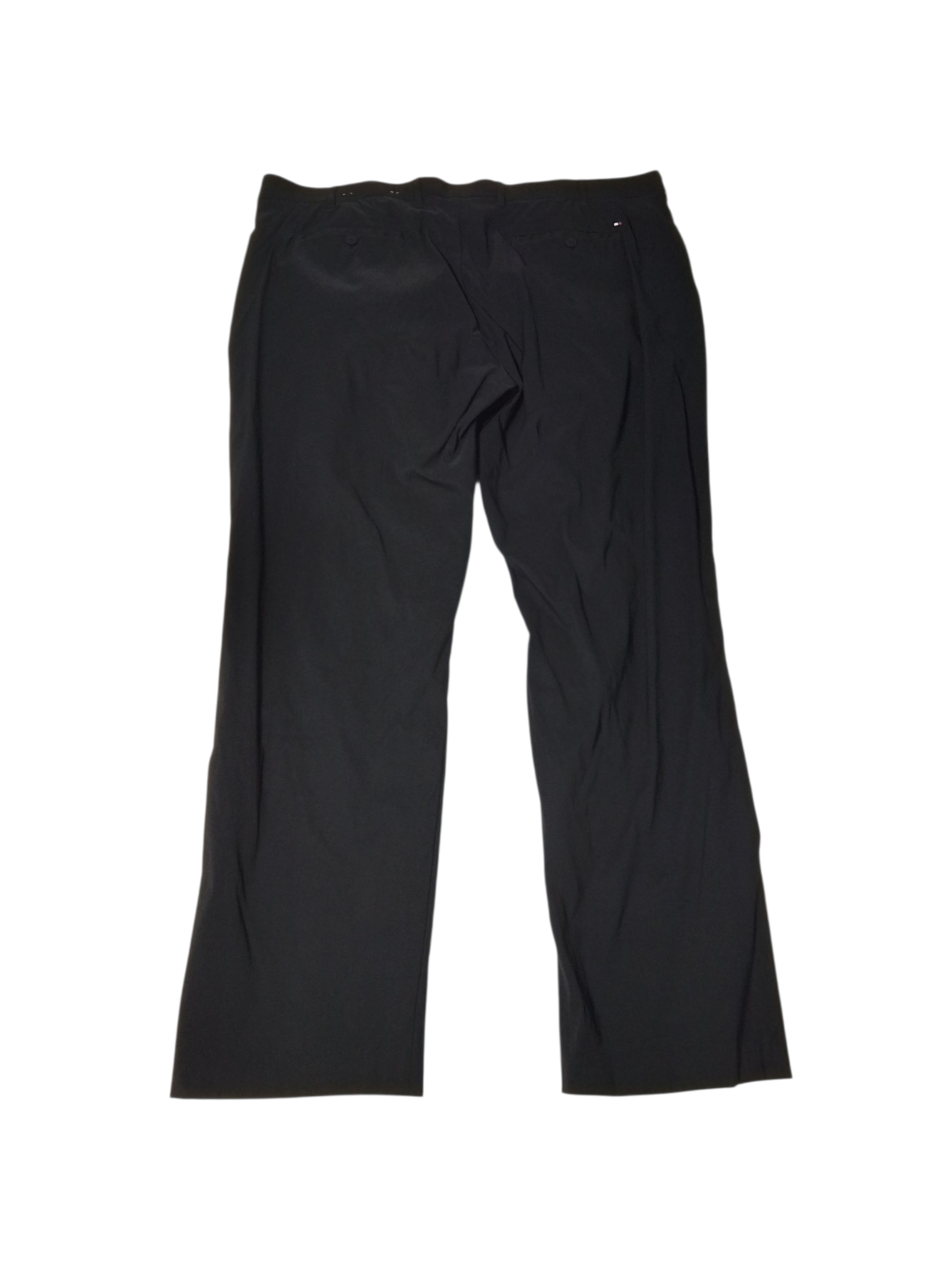 Tommy Hilfiger Mens Regular fit Dress Pants 42 / 32 Black Solid