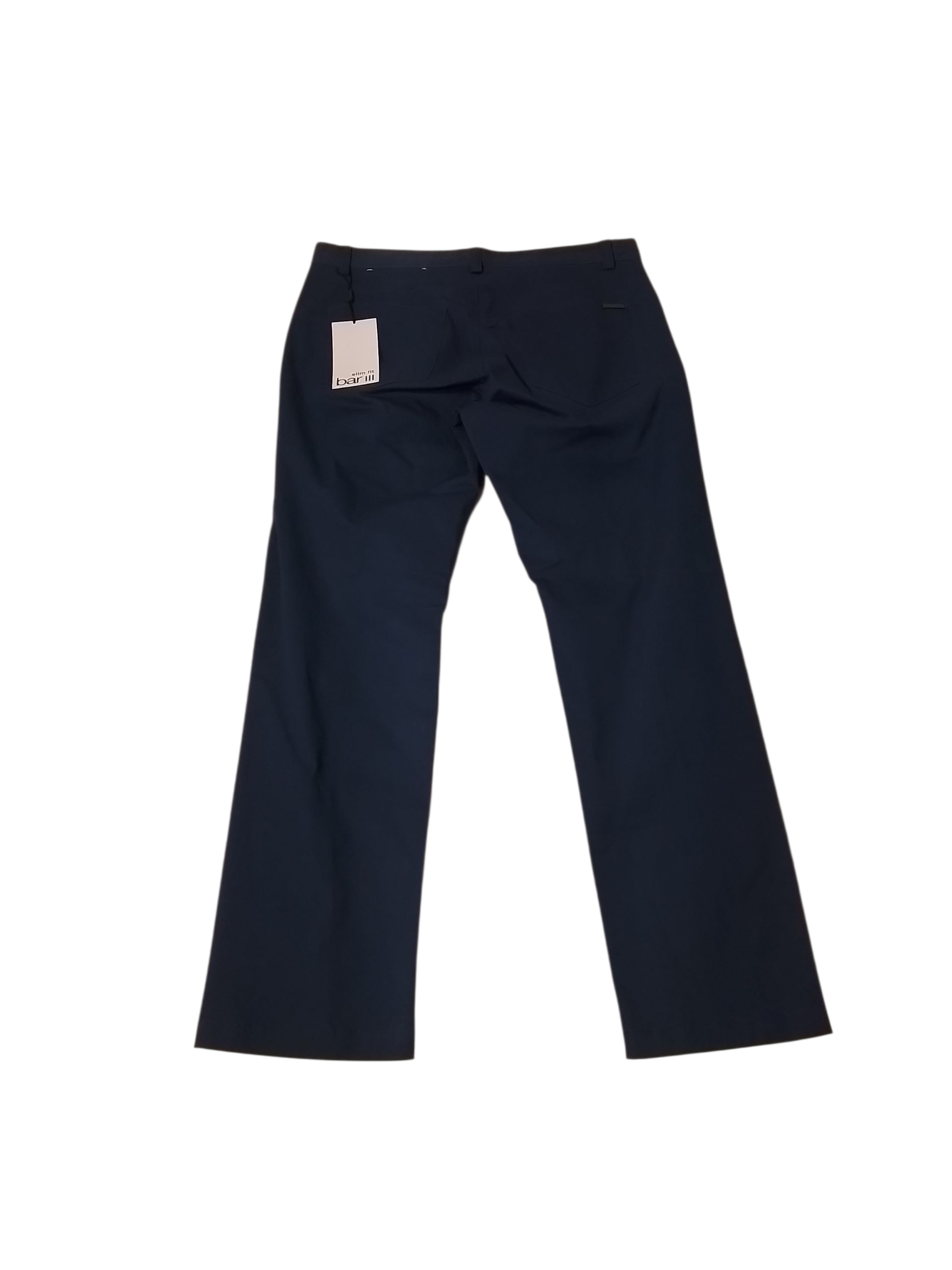 Bar III Mens Slim fit Dress Pants 33 / 30 Navy Blue Solid