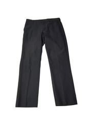 Van Heusen Mens Slim fit Dress Pants 33 / 30 Grey Herringbone