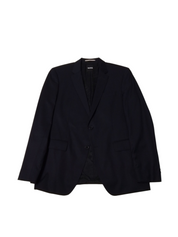 Hugo Boss Mens Slim fit Sport Coat Blazer 42 R Navy Blue Solid