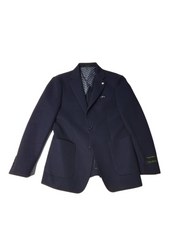 Tom Baine Mens Classic fit Sport Coat Blazer 42 / Large Navy Blue