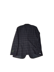 Tom Baine Mens Slim fit Sport Coat Blazer 40 R Black Plaid