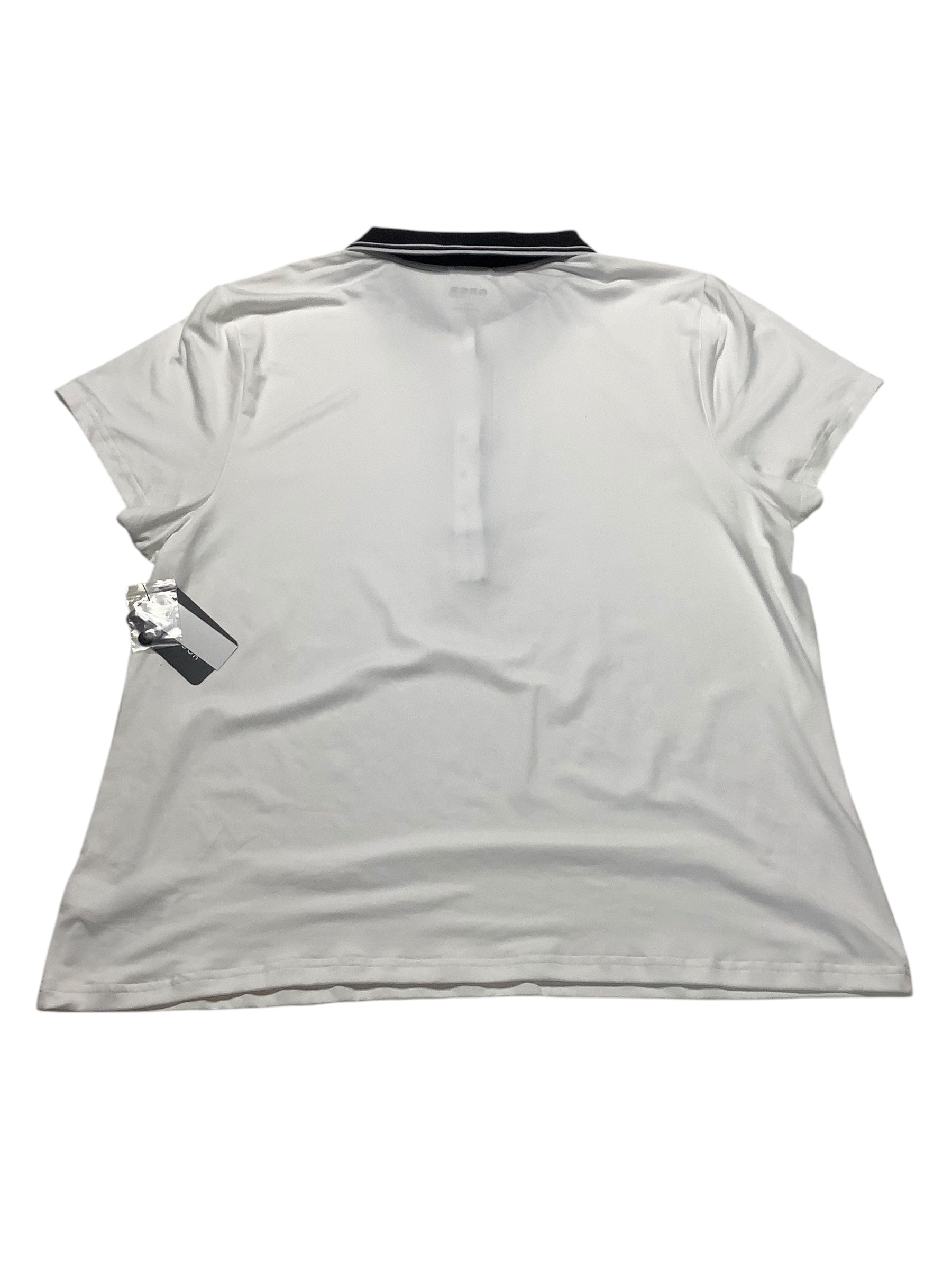 Bass Outdoor Women Regular fit Short Sleeve Polo Shirt XXL White Solid