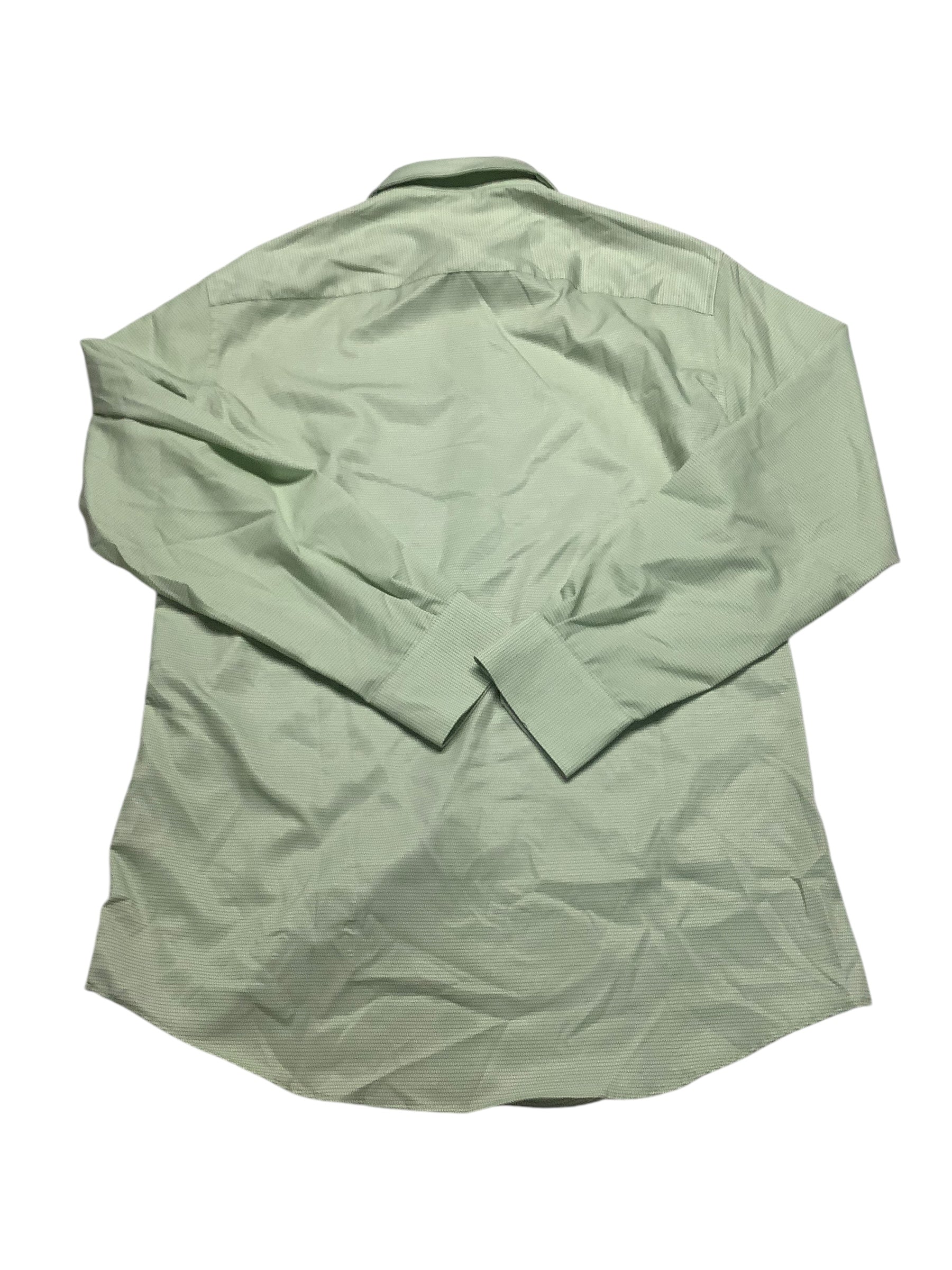 Alfani Mens Slim fit Dress Shirt Medium 15-15.5 32-33 Green