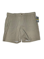 Pga Tour Mens Regular fit Golf Shorts 38 8 Inseam Beige Plaid
