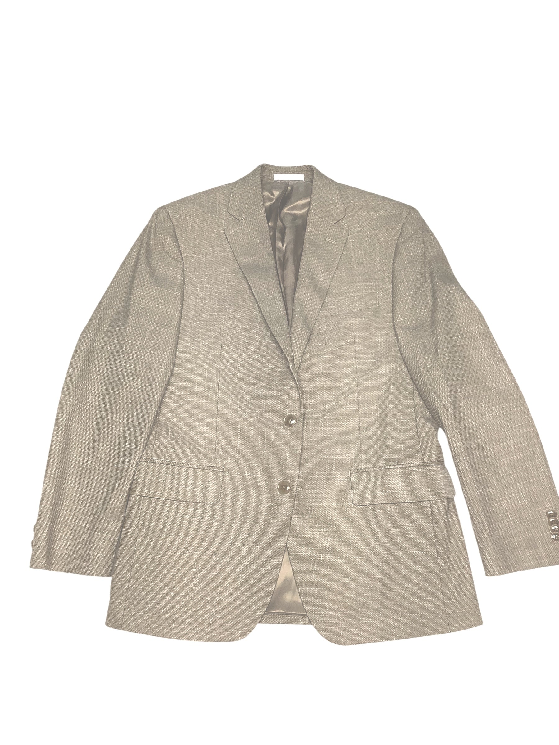 Michael Kors Mens Classic fit Sport Coat Blazer 38 R Beige Solid Stretch