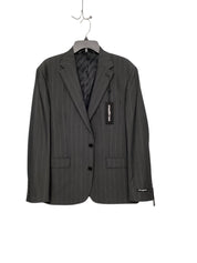 Karl Lagerfeld Mens Modern fit Suit Jacket Blazer 42 L Grey Metallic Striped