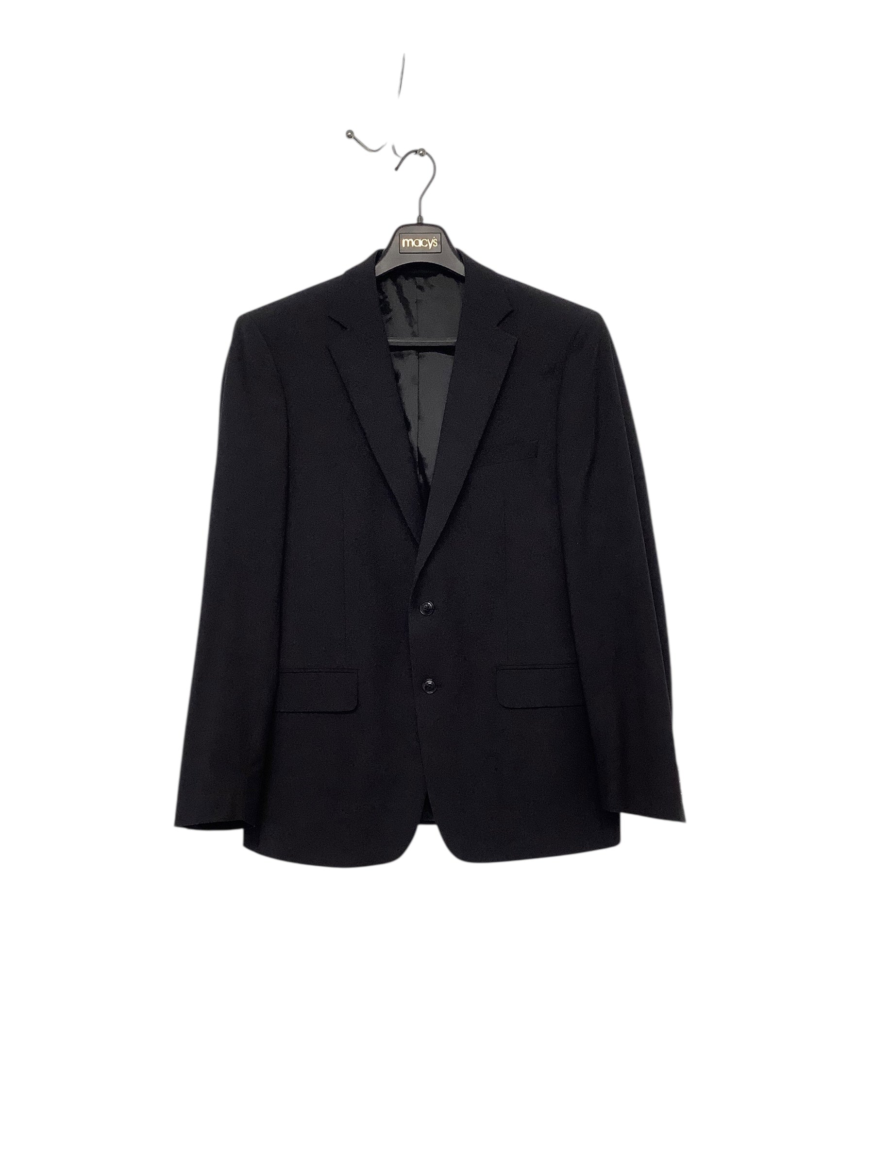 Calvin Klein Mens Slim fit Suit Jacket Blazer 42 R Charcoal Grey Solid Stretch