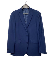 Kenneth Cole Reaction Mens Slim fit Suit Jacket Blazer 40 R Blue Solid Stretch