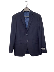 Kenneth Cole Reaction Mens Slim fit Suit Jacket Blazer 36 S Blue Check Stretch