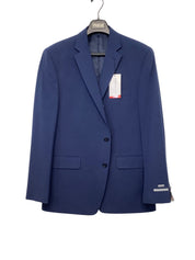 Perry Ellis Mens Modern fit Suit Jacket Blazer 44 L Blue Solid Stretch