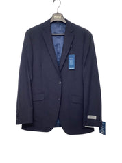 Kenneth Cole Reaction Mens Slim fit Suit Jacket Blazer 40 R Navy Blue Stretch