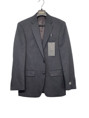 Van Heusen Mens Slim fit Suit Jacket Blazer 36 R Charcoal Grey Solid Stretch