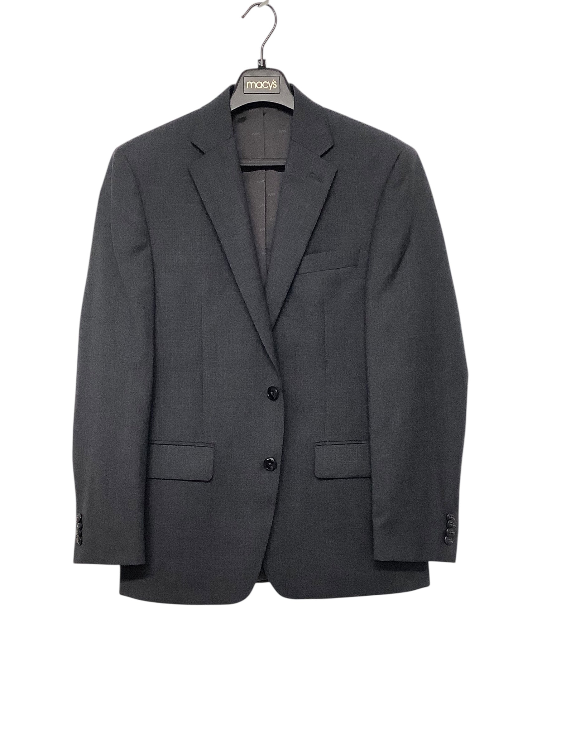 Michael Kors Mens Regular fit Suit Jacket Blazer 38 R Charcoal Grey Stretch