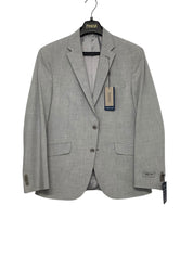 Kenneth Cole Reaction Mens Slim fit Suit Jacket Blazer 40 S Grey Solid Stretch