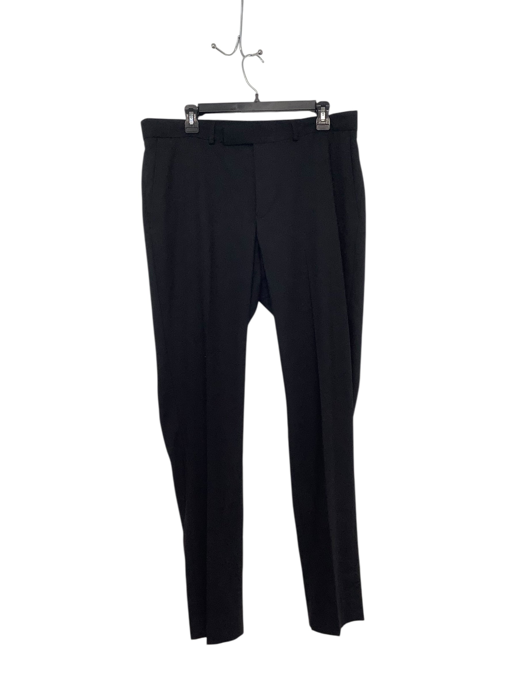 Kenneth Cole Reaction Mens Modern fit Suit Dress Pants 45 / 32 Black Stretch
