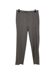 Nautica Mens Modern fit Suit Dress Pants 34 / 34 Grey Solid Stretch