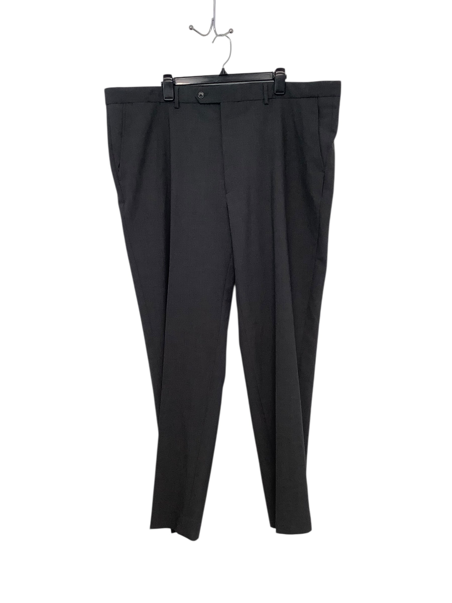 Nautica Mens Modern fit Suit Dress Pants 45 X 32 Charcoal Grey Solid Stretch