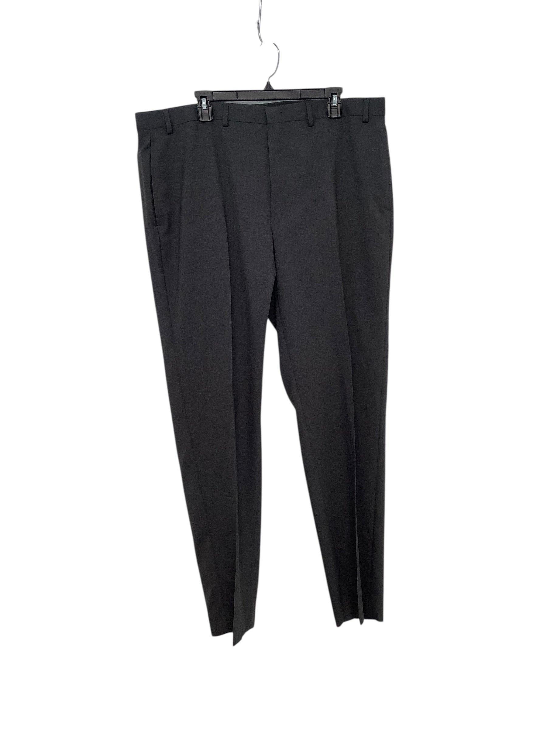 Marc New York Mens Modern fit Suit Dress Pants 39 / 32 Dark Grey Solid Stretch