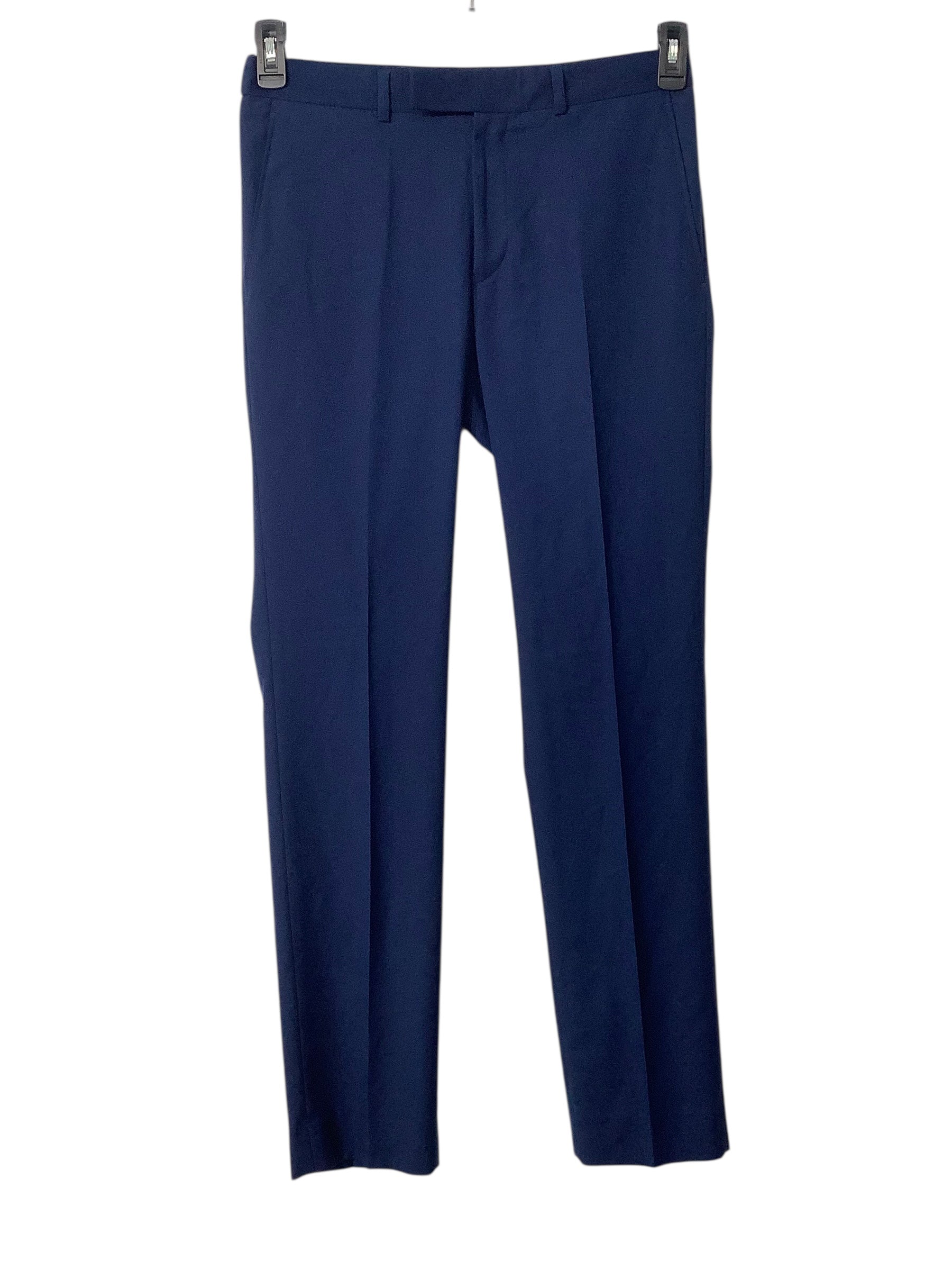 Kenneth Cole Reaction Mens Slim fit Suit Dress Pants 31 / 32 Blue Solid Stretch