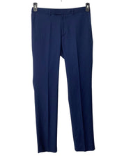 Kenneth Cole Reaction Mens Slim fit Suit Dress Pants 33 / 32 Blue Solid Stretch