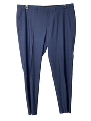 Marc New York Mens Regular fit Suit Dress Pants 42 / 32 Blue Solid Stretch