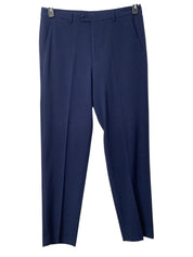 Nautica Mens Modern fit Suit Dress Pants 34 / 32 Blue Solid Stretch