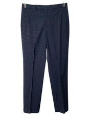 Nautica Mens Modern fit Suit Dress Pants 34 / 32 Navy Blue Plaid Stretch