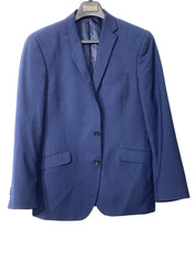 Kenneth Cole Reaction Mens Slim fit Suit Jacket Blazer 38 S Blue Solid Stretch