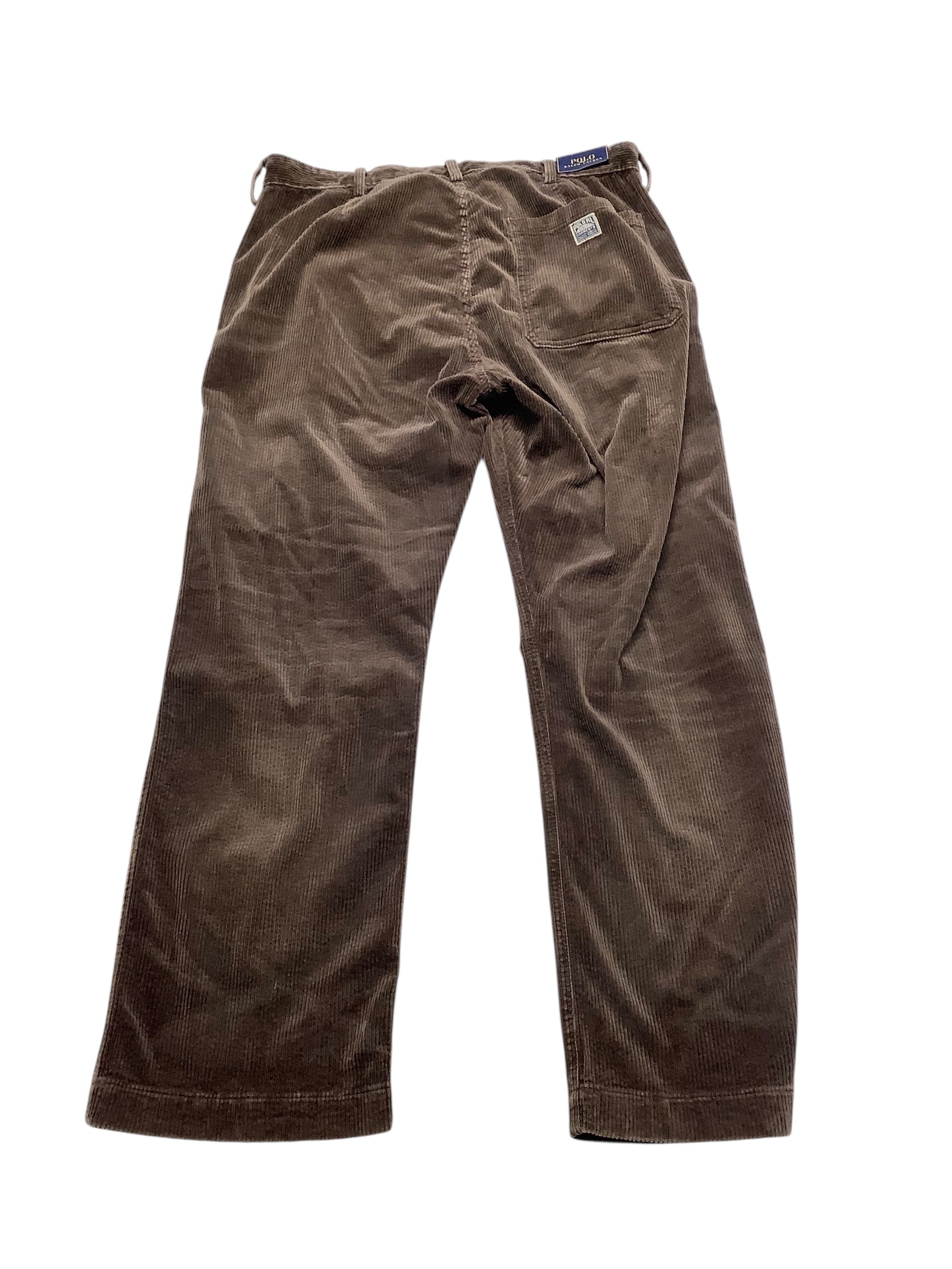Polo Ralph Lauren Mens Classic fit Corduroys Pants 33 / 30 Brown Solid