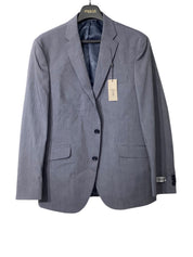 Kenneth Cole Reaction Mens Slim fit Suit Jacket Blazer 42 R Blue Solid Stretch