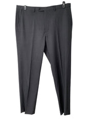 Nautica Mens Modern fit Suit Dress Pants 41 / 32 Grey Solid Stretch