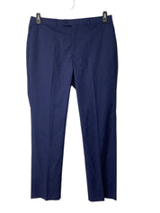 Izod Mens Regular fit Suit Dress Pants 36 / 32 Blue Plaid Stretch