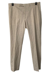 Kenneth Cole Reaction Mens Modern fit Linen Suit Dress Pants 40 / 32 Beige Tan