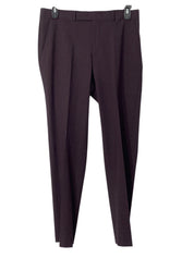 Kenneth Cole Reaction Mens Slim fit Suit Dress Pants 35 / 32 Wine Burgundy