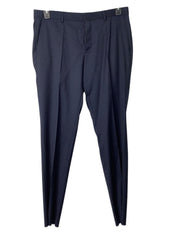 Hugo Boss Mens Modern fit Suit Dress Pants 38 Navy Blue Solid