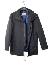 Calvin Klein Mens Slim Fit Parka Coat 40S Black Solid