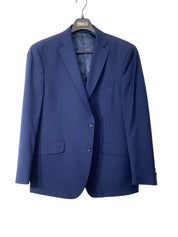 Kenneth Cole Reaction Mens Slim fit Suit Jacket Blazer 44 R Blue Solid Stretch