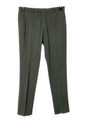 Boglioli Milano Mens Modern fit Chinos Pants Size 34 Olive Green Solid